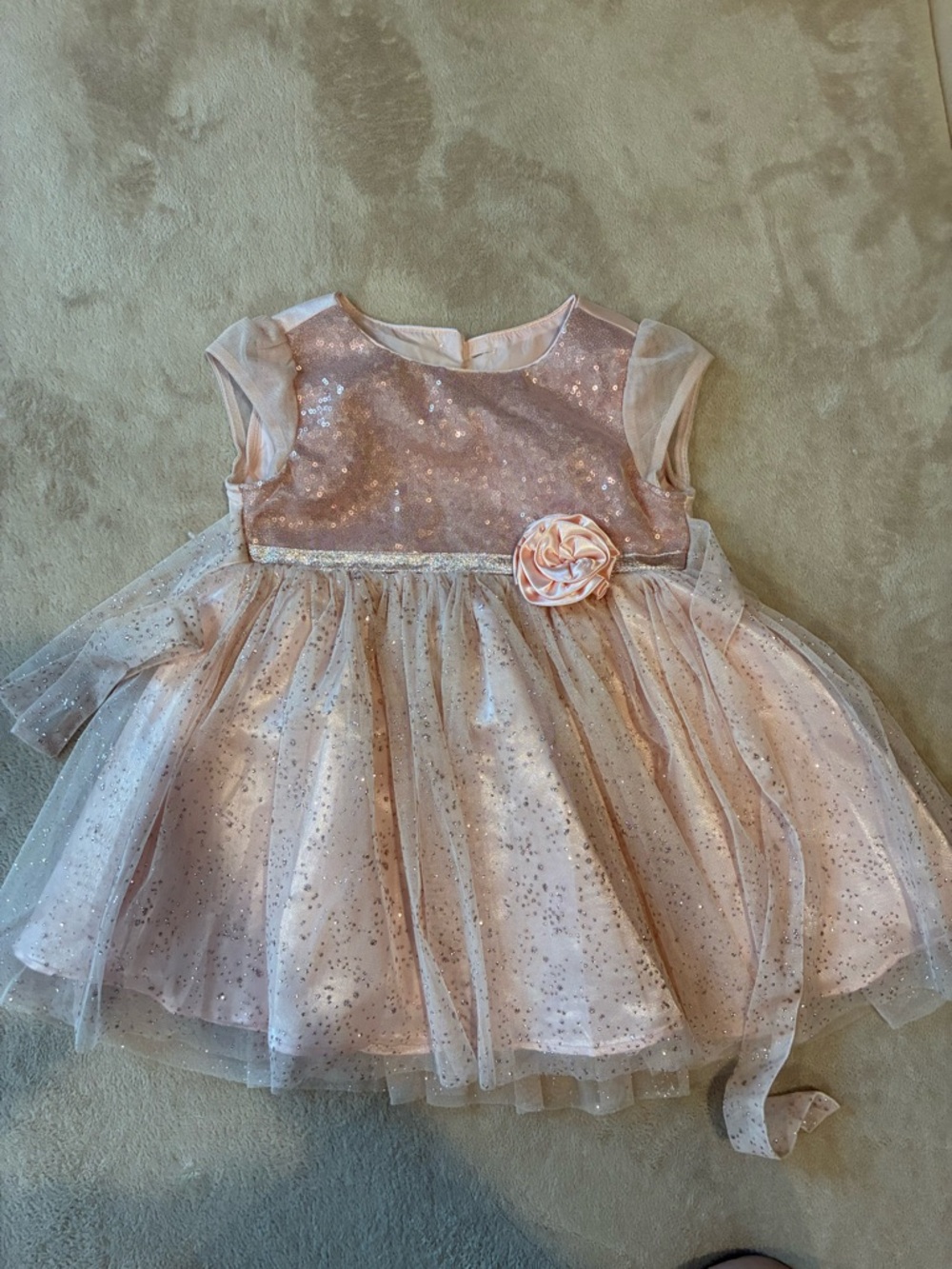 Pink Glitter Tulle Party Dress 2T